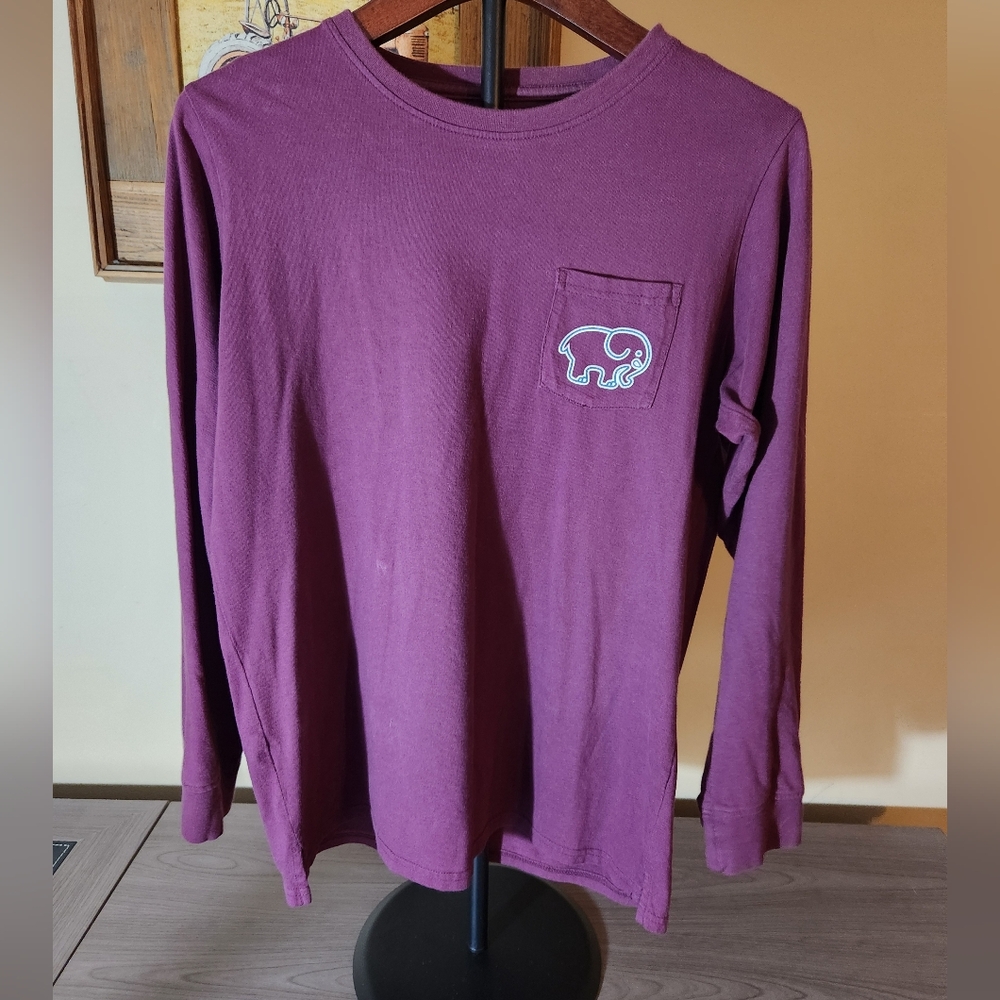 Ivory Ella Red Long Sleeve Crew Neck Boxy Sweatshirt